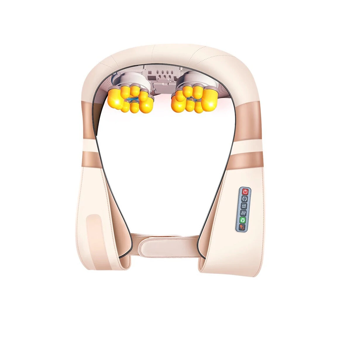 Electric U Shape Neck Massager Shawl 16 Massage Heads Heating Kneading Back Shoulder Relieve Pain (image for) Electric U Shape Neck Massager Shawl 16 Massage Heads Heating Kneading Back Shoulder Relieve Pain